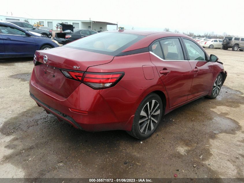 2022 NISSAN SENTRA SV VIN: 3N1AB8CV3NY261594