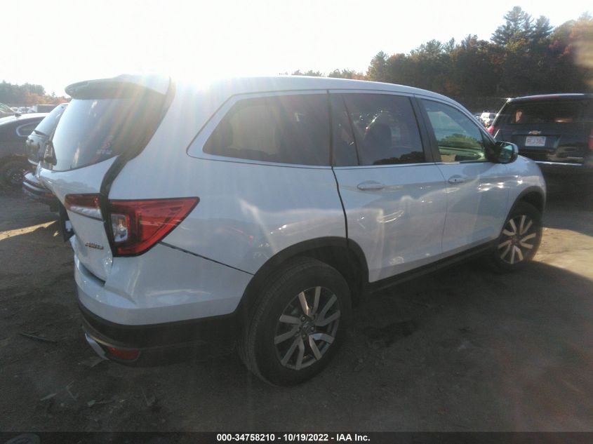 2021 HONDA PILOT EX-L VIN: 5FNYF6H54MB050749