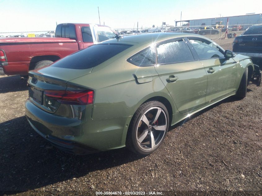 2022 AUDI A5 SPORTBACK S LINE PRESTIGE VIN: WAUEADF51NA021340