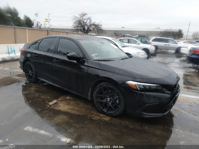 2022 HONDA CIVIC SI VIN: 2HGFE1E55NH475119