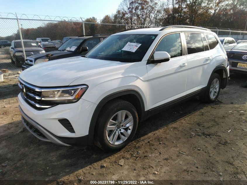 2021 VOLKSWAGEN ATLAS 2.0T S VIN: 1V2AP2CA4MC557822