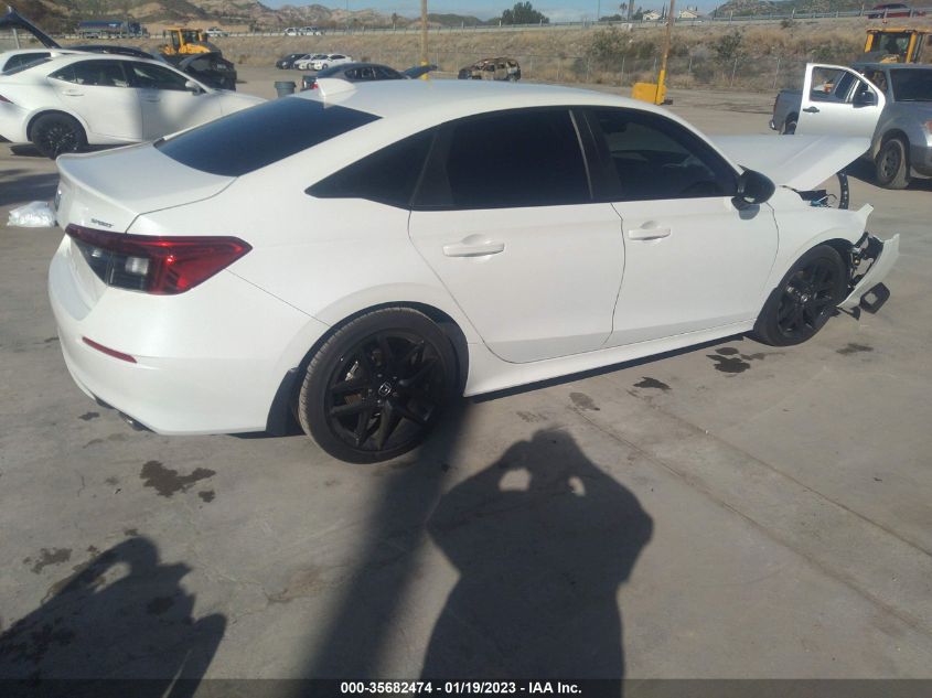 2022 HONDA CIVIC SEDAN SPORT VIN: 2HGFE2F55NH575547