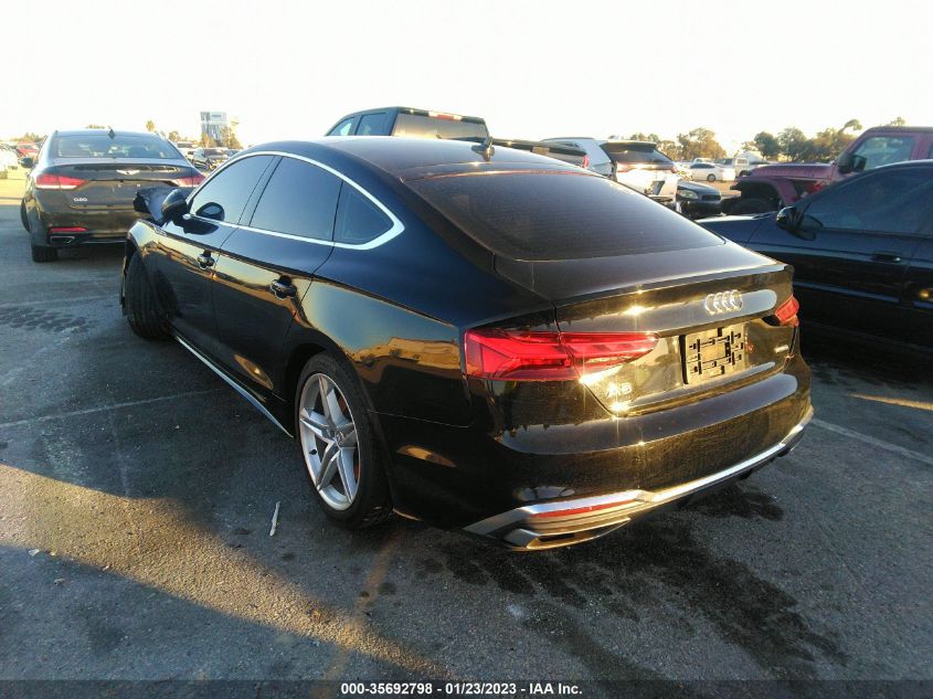 2021 AUDI A5 SPORTBACK S LINE PREMIUM VIN: WAUDACF55MA014217
