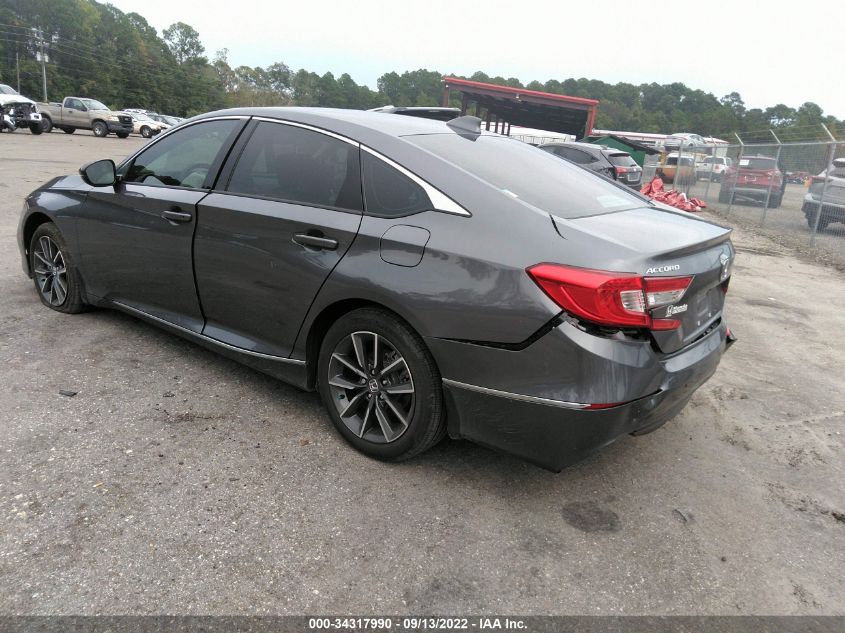 2021 HONDA ACCORD SEDAN EX-L VIN: 1HGCV1F53MA114583