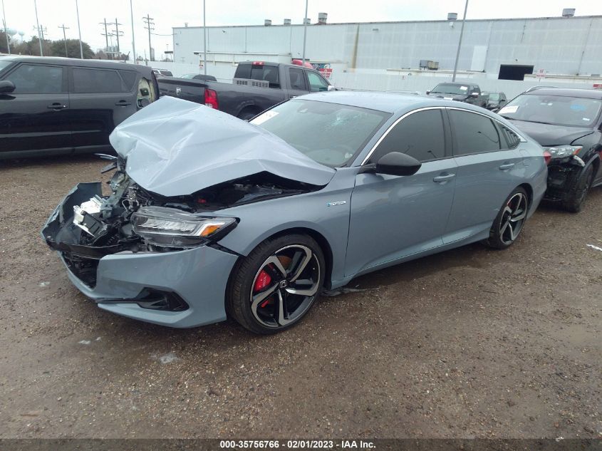 2022 HONDA ACCORD HYBRID SPORT VIN: 1HGCV3F28NA031248