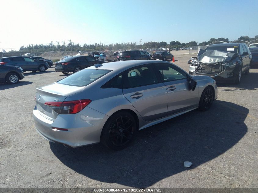 2022 HONDA CIVIC SEDAN SPORT VIN: 2HGFE2F57NH573721