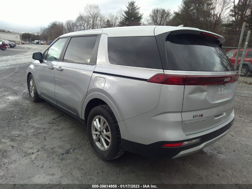2022 KIA CARNIVAL LX VIN: KNDNB4H33N6061966