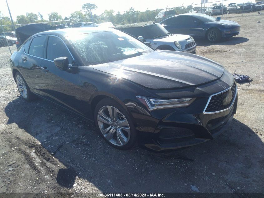 2022 ACURA TLX W/TECHNOLOGY PACKAGE VIN: 19UUB5F42NA004833