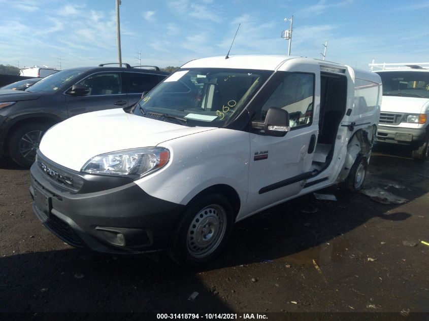 2021 RAM PROMASTER CITY TRADESMAN VIN: ZFBHRFAB1M6U05091