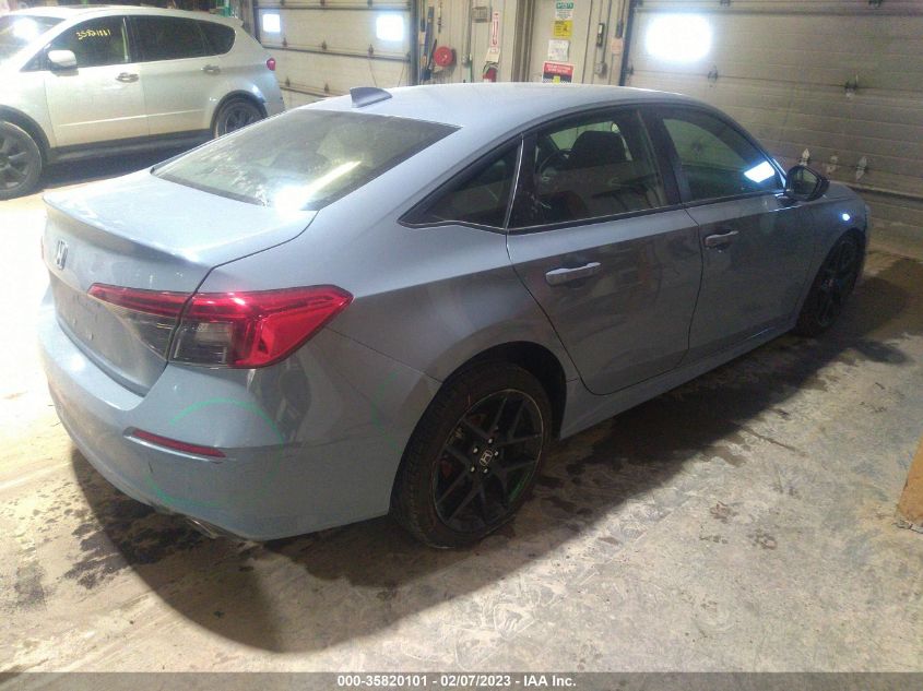 2022 HONDA CIVIC SEDAN SPORT VIN: 2HGFE2F56NH547093