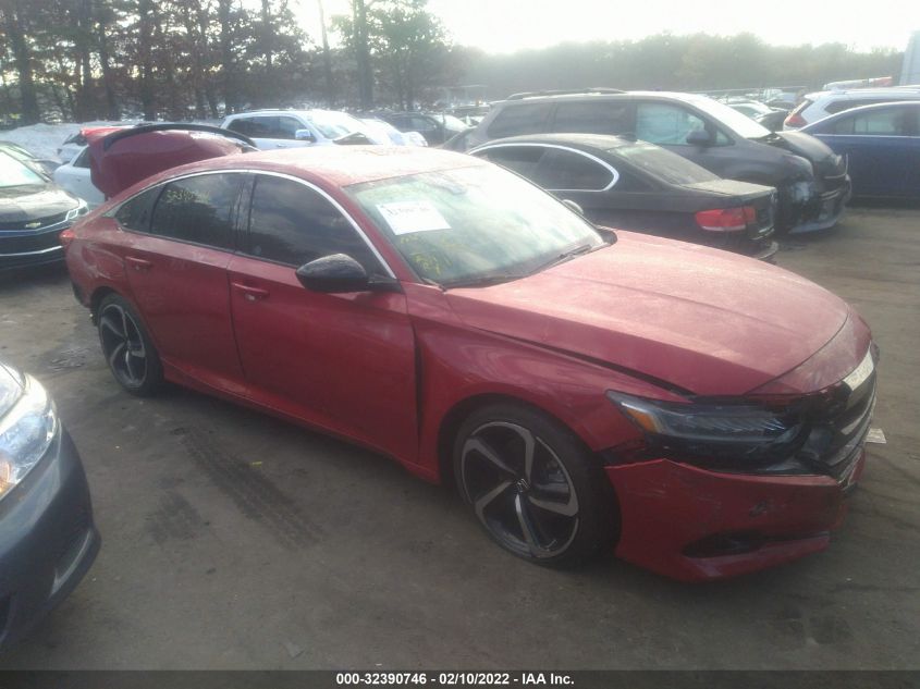 2021 HONDA ACCORD SEDAN SPORT VIN: 1HGCV1F31MA080707