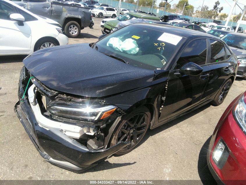 2022 HONDA CIVIC SEDAN SPORT VIN: 2HGFE2F53NH521583