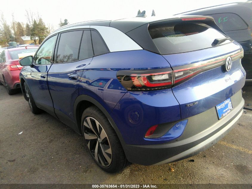 2022 VOLKSWAGEN ID.4 PRO S VIN: WVGKMPE25NP066201