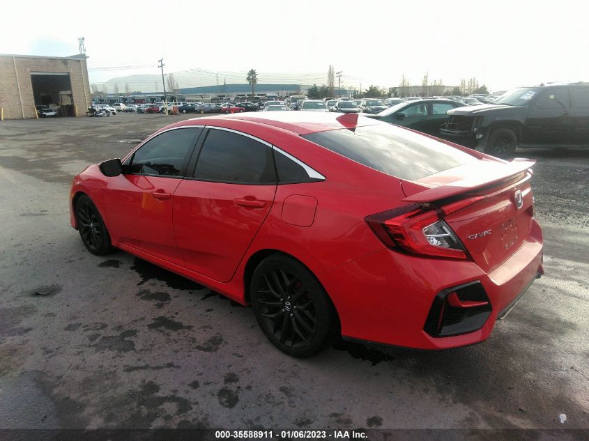 2020 HONDA CIVIC SI SEDAN VIN: 2HGFC1E57LH701924