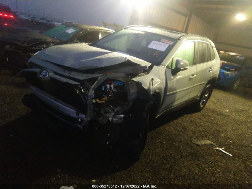 2022 TOYOTA RAV4 HYBRID XLE VIN: 2T3RWRFV5NW129576