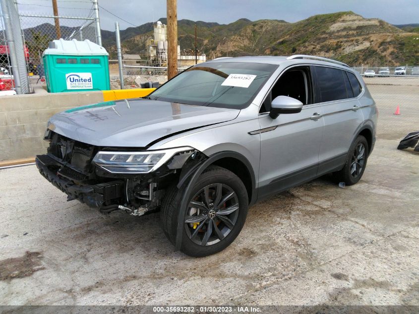 2022 VOLKSWAGEN TIGUAN SE VIN: 3VV3B7AX7NM025186