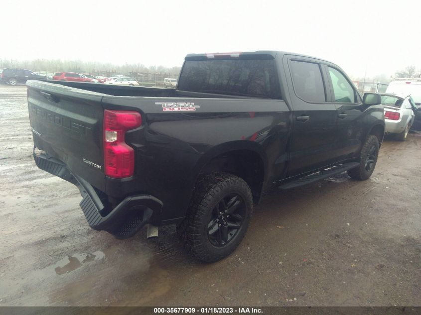 2022 CHEVROLET SILVERADO 1500 CUSTOM TRAIL BOSS VIN: 3GCPDCEK4NG669261
