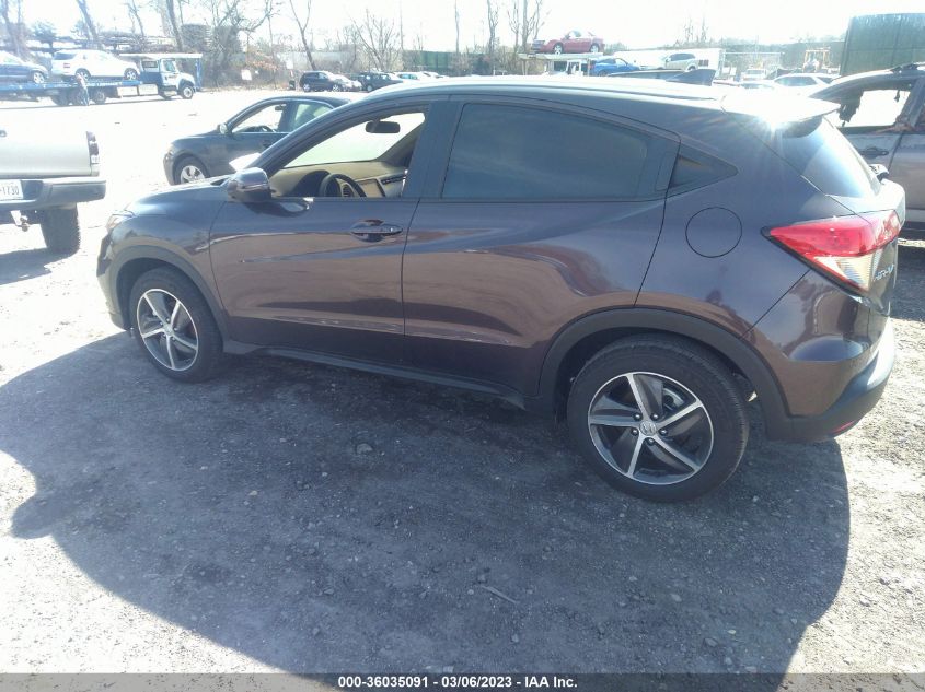 2022 HONDA HR-V EX VIN: 3CZRU6H53NM733964
