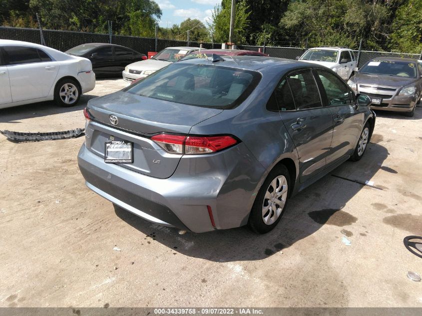 2020 TOYOTA COROLLA LE VIN: 5YFEPRAE9LP093935