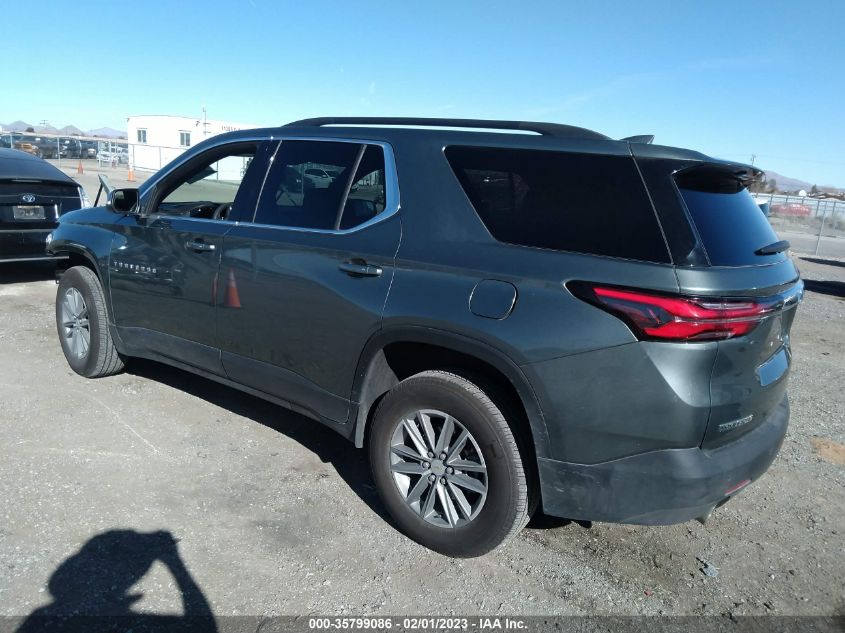 2022 CHEVROLET TRAVERSE LT CLOTH VIN: 1GNERGKW6NJ178252
