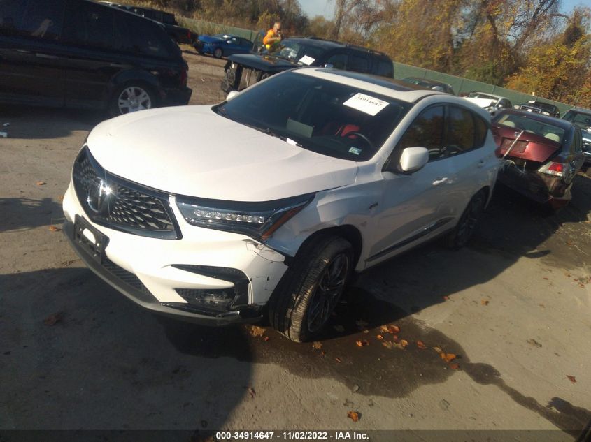 2021 ACURA RDX W/A-SPEC PACKAGE VIN: 5J8TC2H62ML041275