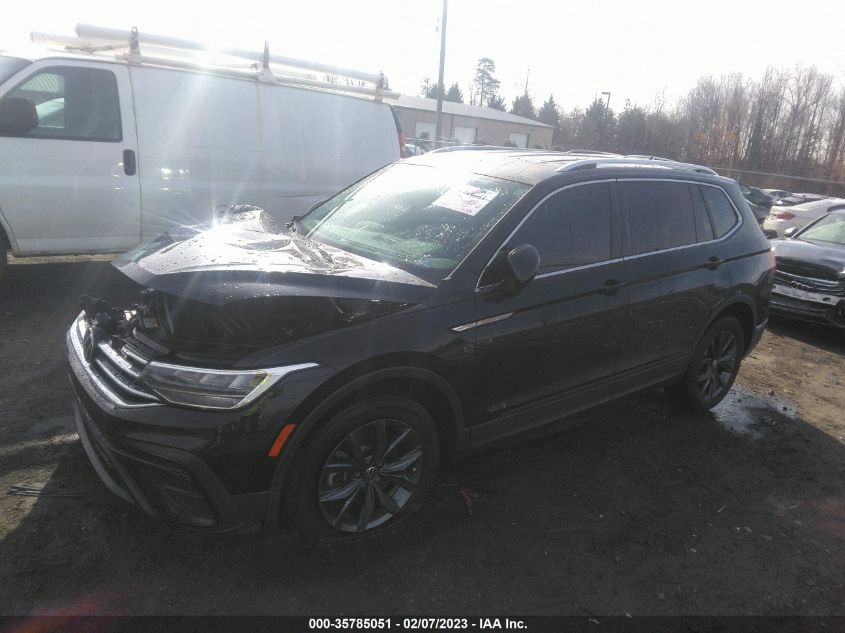 2022 VOLKSWAGEN TIGUAN SE VIN: 3VV2B7AX8NM091452