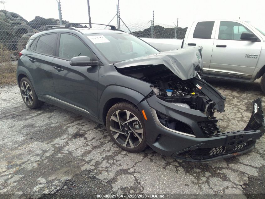 2022 HYUNDAI KONA LIMITED VIN: KM8K5CA31NU913897