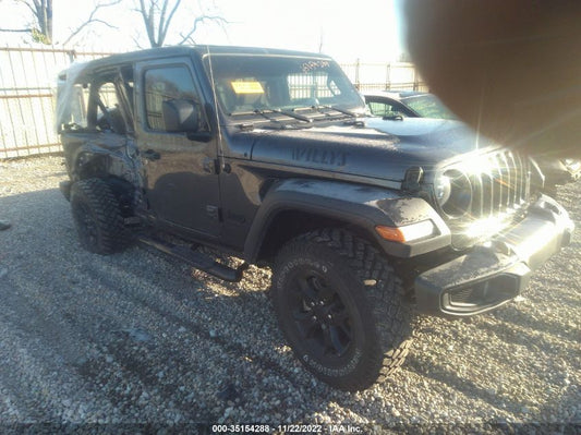 2022 JEEP WRANGLER UNLIMITED WILLYS VIN: 1C4HJXDM9NW129753