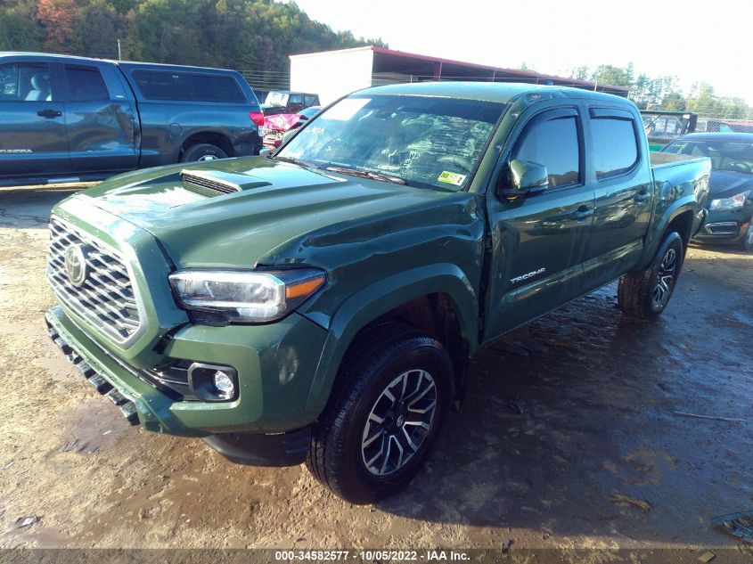2022 TOYOTA TACOMA 4WD SR/SR5/TRD SPORT VIN: 3TMCZ5AN5NM481362