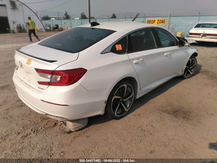 2021 HONDA ACCORD SEDAN SPORT VIN: 1HGCV1F39MA116594