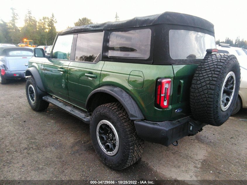 2022 FORD BRONCO BASE/BIG BEND VIN: 1FMEE5DP1NLA92622