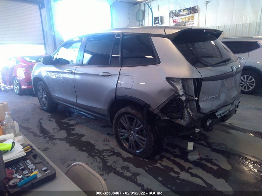 2021 HONDA PASSPORT EX-L VIN: 5FNYF8H53MB015101