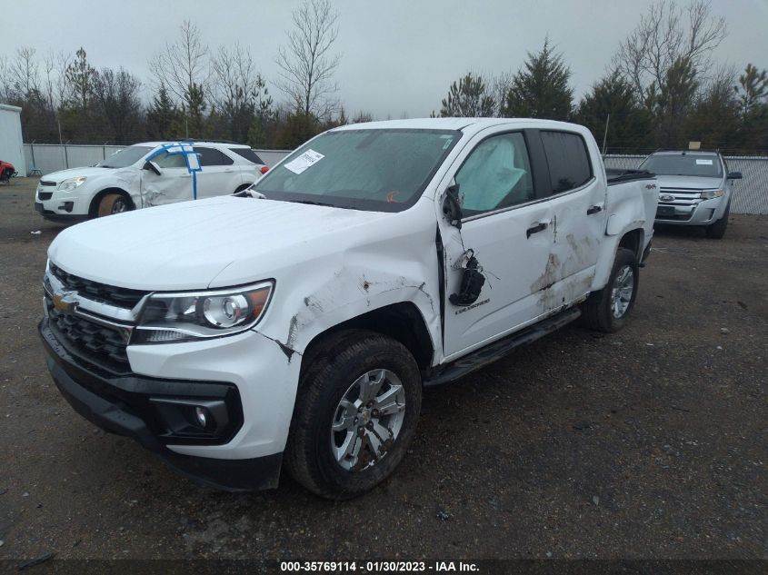2022 CHEVROLET COLORADO 4WD LT VIN: 1GCGTCEN9N1137905