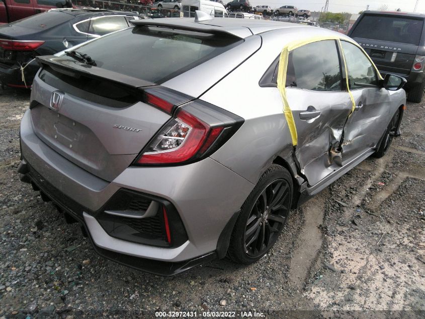 2021 HONDA CIVIC HATCHBACK SPORT VIN: SHHFK7H45MU416779