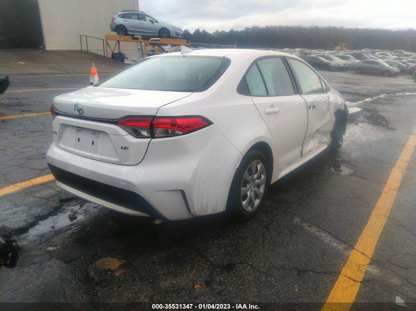 2022 TOYOTA COROLLA LE VIN: 5YFEPMAE4NP300611