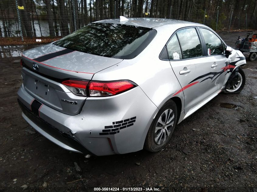 2022 TOYOTA COROLLA HYBRID LE VIN: JTDEAMDE3NJ037352