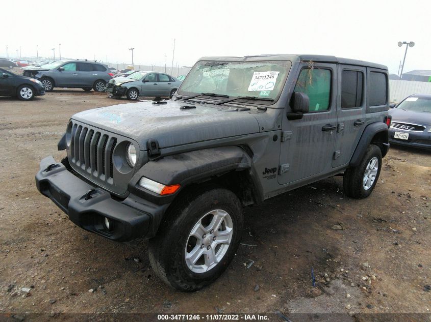 2021 JEEP WRANGLER UNLIMITED SPORT VIN: 1C4HJXKN4MW841114