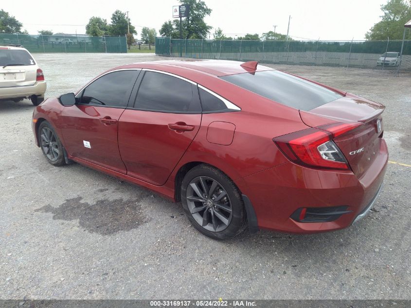 2021 HONDA CIVIC SEDAN EX-L VIN: 2HGFC1F70MH704228