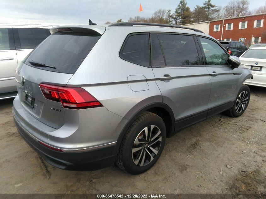 2022 VOLKSWAGEN TIGUAN S VIN: 3VV0B7AX5NM059954