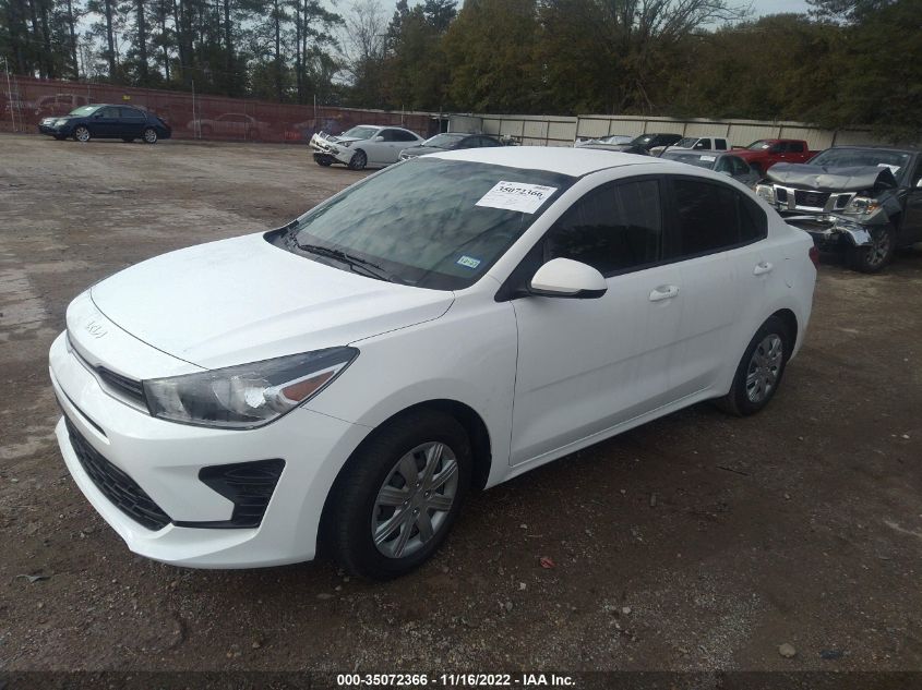 2022 KIA RIO S VIN: 3KPA24AD6NE450578