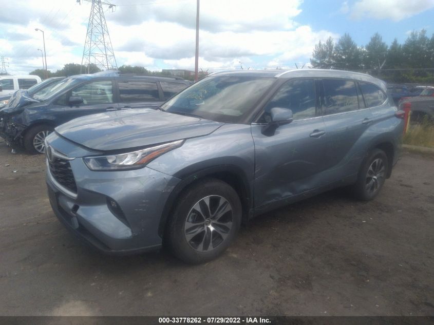 2020 TOYOTA HIGHLANDER XLE VIN: 5TDHZRBH0LS024106