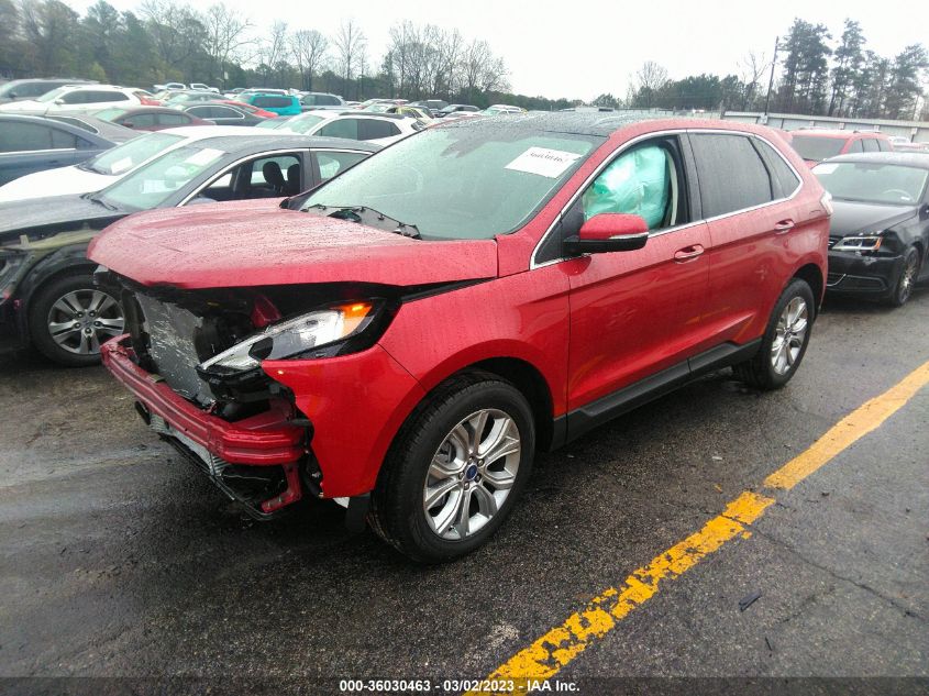2022 FORD EDGE TITANIUM VIN: 2FMPK4K92NBA78731