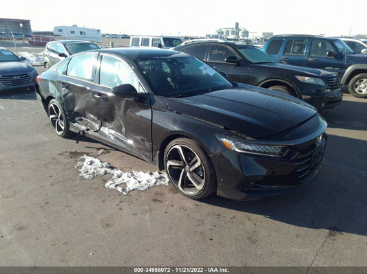2022 HONDA ACCORD SEDAN SPORT SE VIN: 1HGCV1F40NA028236