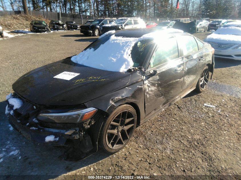 2022 HONDA CIVIC SEDAN SPORT VIN: 2HGFE2F57NH507623
