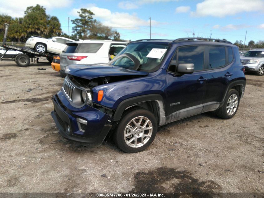 2021 JEEP RENEGADE LIMITED VIN: ZACNJDD16MPN23856
