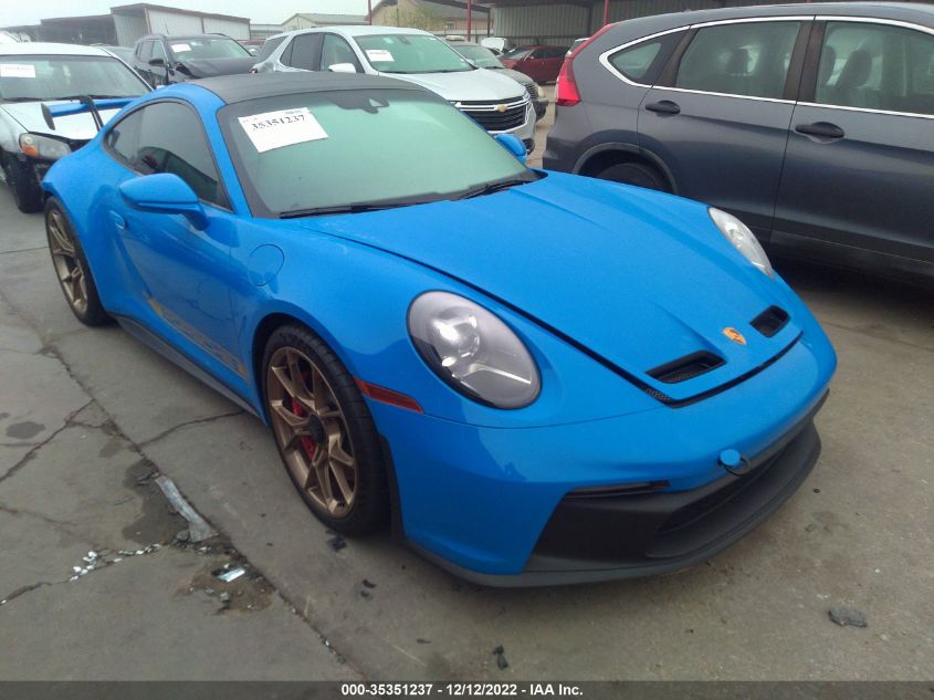 2022 PORSCHE 911 GT3 VIN: WP0AC2A91NS268684