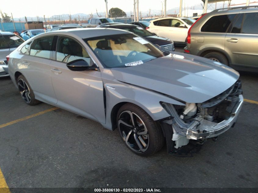 2022 HONDA ACCORD HYBRID SPORT VIN: 1HGCV3F28NA037860