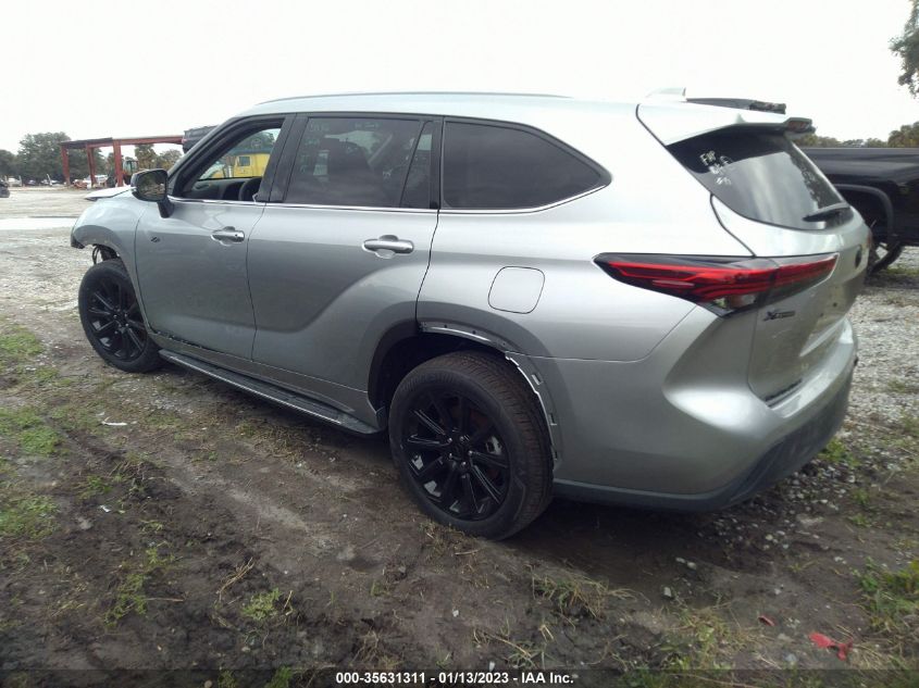 2022 TOYOTA HIGHLANDER XLE VIN: 5TDGZRAH8NS555666