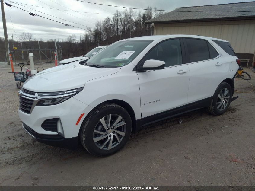 2022 CHEVROLET EQUINOX LT VIN: 3GNAXUEV3NL257375