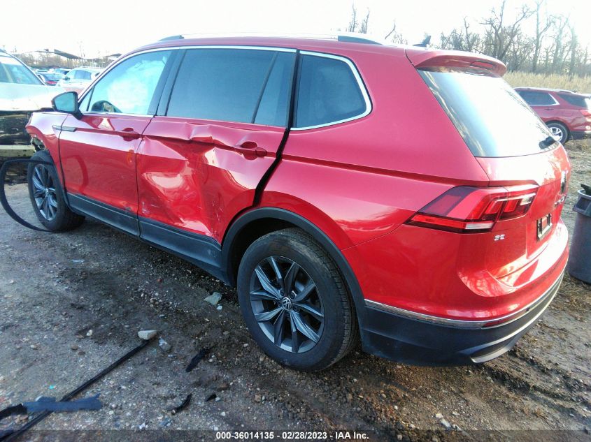 2022 VOLKSWAGEN TIGUAN SE VIN: 3VV2B7AX7NM129916